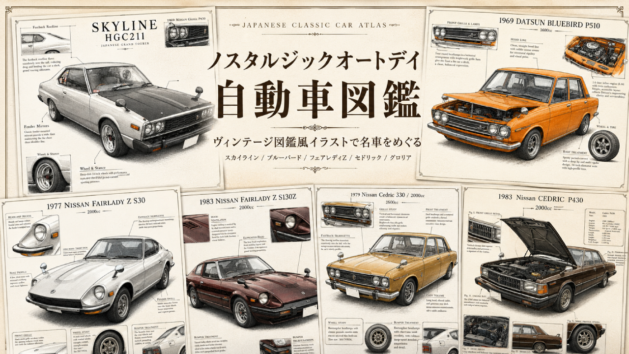 ノスタルジックオートデイ自動車図鑑Bエリアのアイキャッチ画像