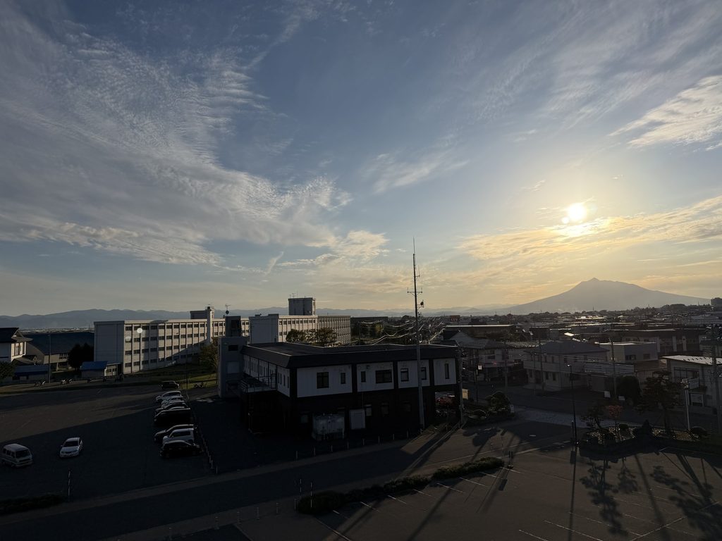終了後の会場(浪岡庁舎の屋上から)